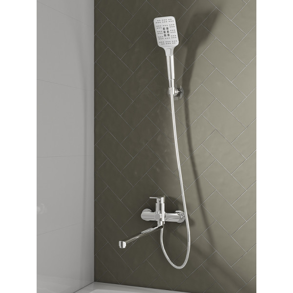 Смеситель для ванны Cersanit Brasko хром (64091) Смеситель для ванны Cersanit Brasko хром (64091)