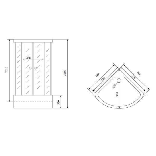 Душевая кабина с гидромассажем Timo T-8880C 80x80x220 стекло прозрачное, профиль хром (T-8880C) Душевая кабина с гидромассажем Timo T-8880C 80x80x220 стекло прозрачное, профиль хром (T-8880C)
