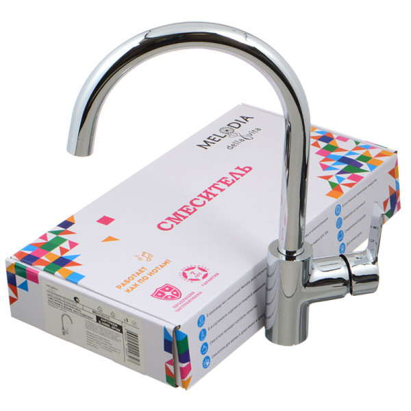 Смеситель для кухни Melodia della vita Aria хром (MDV35715) Смеситель для кухни Melodia della vita Aria хром (MDV35715)