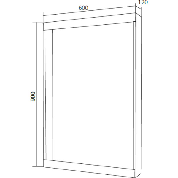 Зеркало 1Marka Aris 600*120*900 дуб сонома (У84859) Зеркало 1Marka Aris 600*120*900 дуб сонома (У84859)