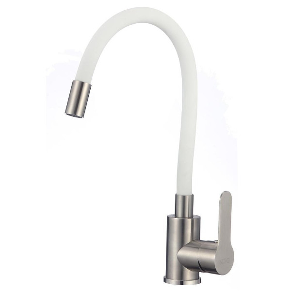 Смеситель для кухни Dlin с гибким изливом сатин (H155316-3)