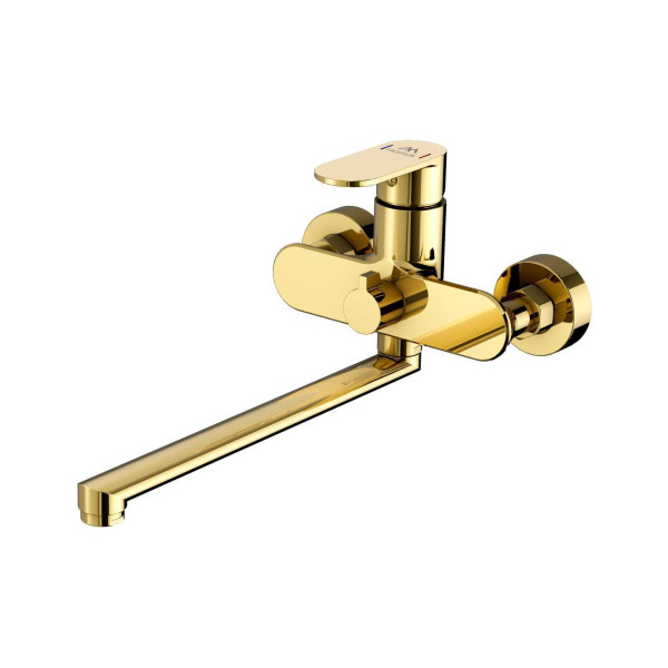 Смеситель для ванны и душа Fashun с душевым комплектом золото (A2285-35) Смеситель для ванны и душа Fashun с душевым комплектом золото (A2285-35)