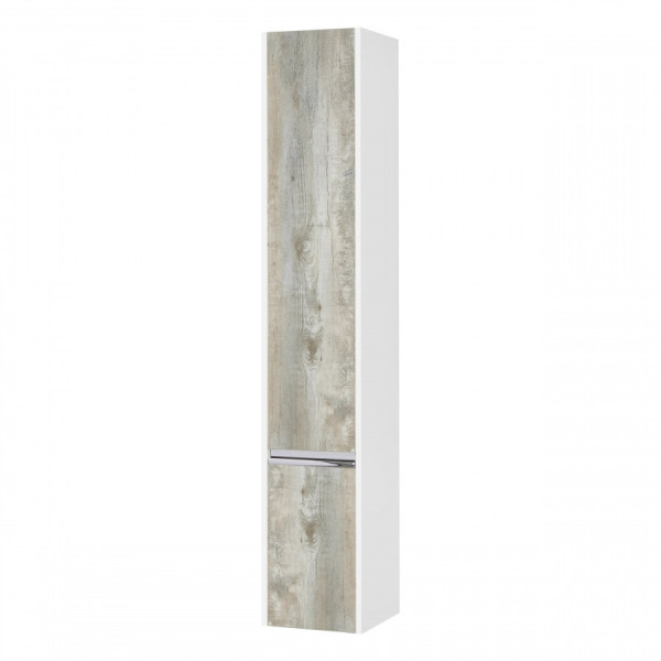 Пенал подвесной Aquaton Капри 300x263x1630 L бетон пайн, белый глянец (1.A230.5.03K.PDA.L)