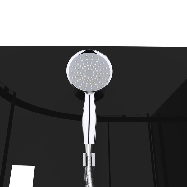 Душевая кабина Loranto Neo 90x90x190 стекло прозрачное, профиль черный (CS-21801-BP)