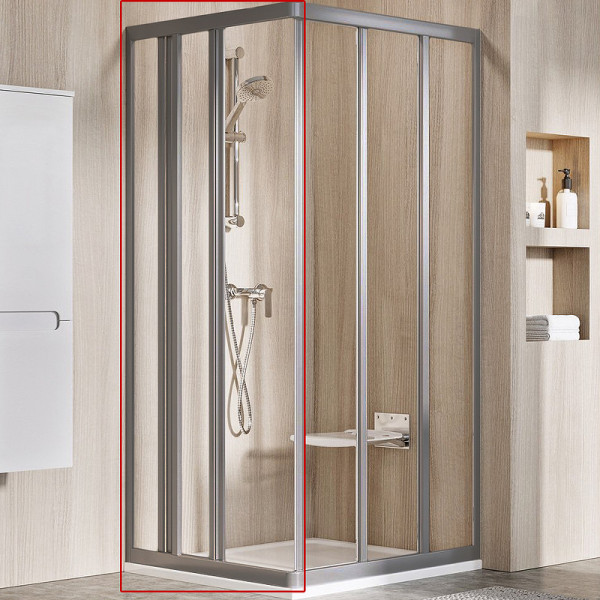 Дверь душевая Ravak Supernova 79x198 стекло прозрачное, профиль сатин (15V40UR2Z1)