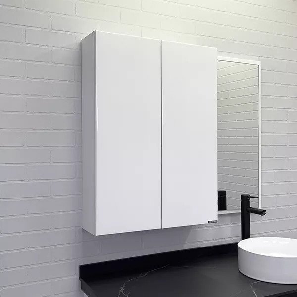 Шкаф подвесной Comforty Лозанна 600x180x800 белый глянцевый (00-00009445)