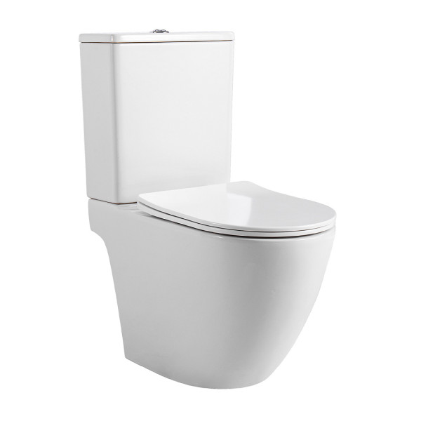 Унитаз-компакт Aquatek Европа безободковый сиденье микролифт смыв торнадо (AQ2903T-00)