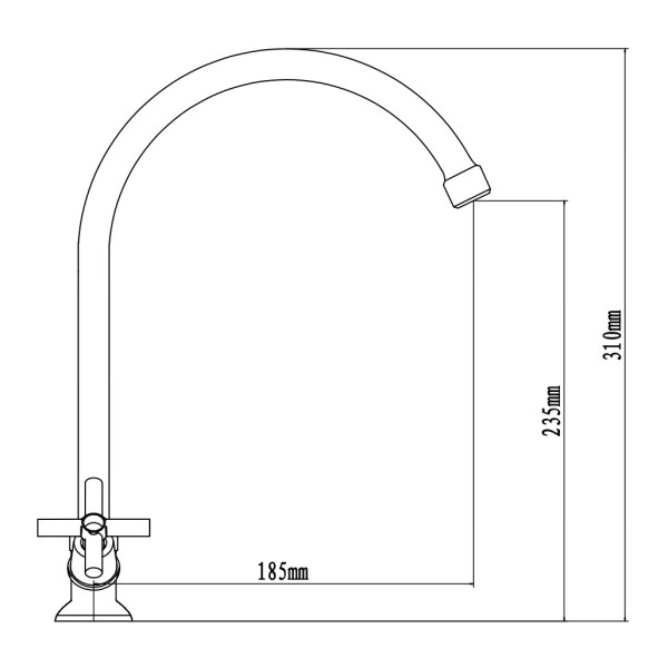 Смеситель для кухни Esko Cancun хром (CN 519) Смеситель для кухни Esko Cancun хром (CN 519)