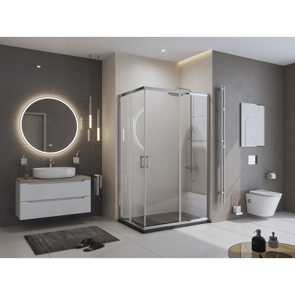 Душевой поддон BelBagno Uno 120x80x3,5 черный матовый (TRAY-MR-UNO-AH-120/80-3,5-NERO-CR)
