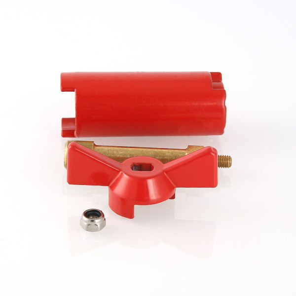Ручка для шарового крана Valtec 1/2" удлиненная (красная бабочка) VT.520.R.04