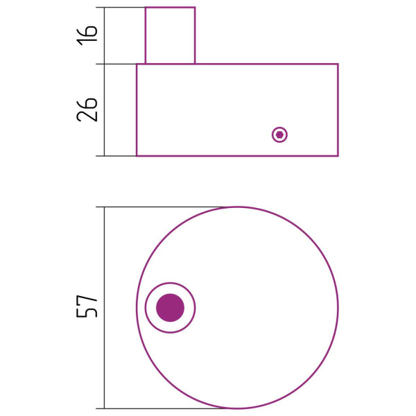 Короб скрытого подключения Сунержа для ПС (00-1602-0003)