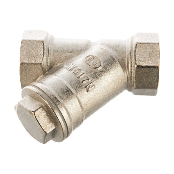 Фильтр косой 3/4" ВВ Kromwell (никель) (KW.400.05 / EU.YT4009047 34_k) Фильтр косой 3/4" ВВ Kromwell (никель) (KW.400.05 / EU.YT4009047 34_k)
