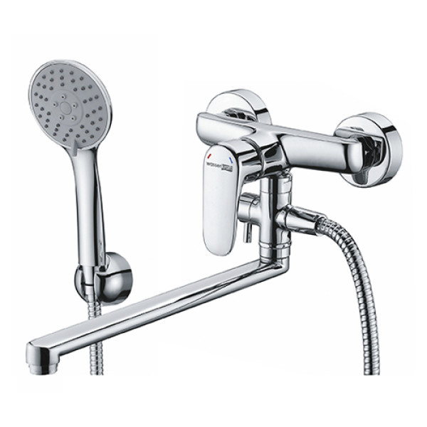 Смеситель для ванны и душа WasserKRAFT Vils 5602L с длинным поворотным изливом Смеситель для ванны и душа WasserKRAFT Vils 5602L с длинным поворотным изливом