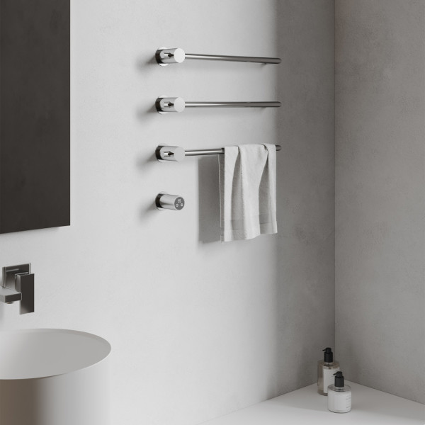 Полотенцесушитель электрический Abber Charme 520x495 хром (AH4003) Полотенцесушитель электрический Abber Charme 520x495 хром (AH4003)