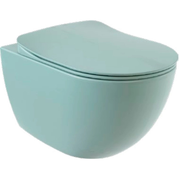 Унитаз подвесной с биде Creavit Free 35,5x51x35 зеленый нил (FE322-00NY00E-0000) Унитаз подвесной с биде Creavit Free 35,5x51x35 зеленый нил (FE322-00NY00E-0000)