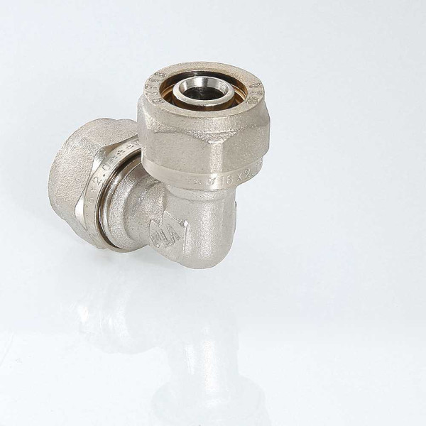 Соединение угловое 20*20 Valtec (обжим) (VTm.351.N.002020) Соединение угловое 20*20 Valtec (обжим) (VTm.351.N.002020)