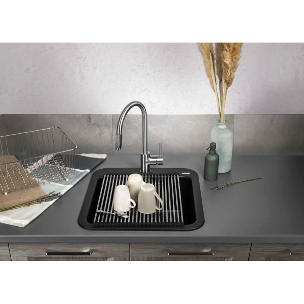 Коврик для мойки Omoikiri ROLL-02-IN 425x350 черный (4997004)