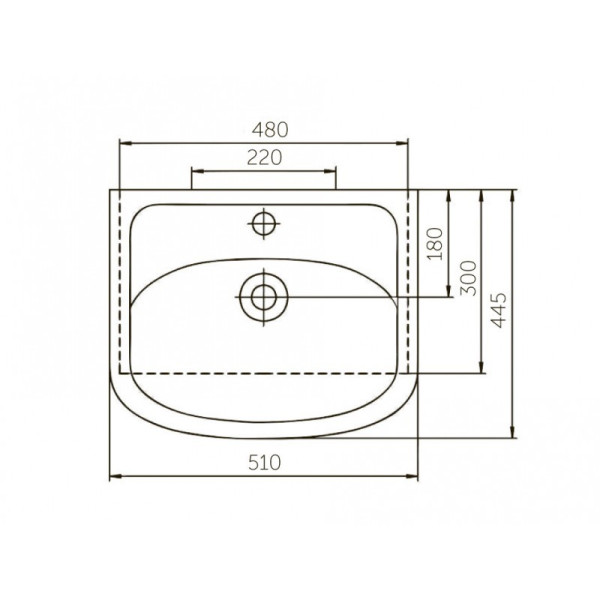 Раковина встраиваемая Rosa Уют 50 Раковина встраиваемая Rosa Уют 50
