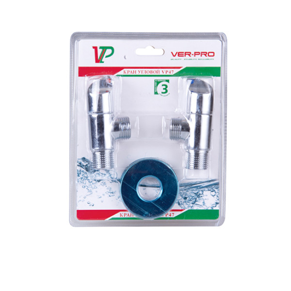 Кран угловой 1/2"*1/2" НН шаровый с чашкой Vieir (хром, декор. ручка) (VP47) Кран угловой 1/2"*1/2" НН шаровый с чашкой Vieir (хром, декор. ручка) (VP47)