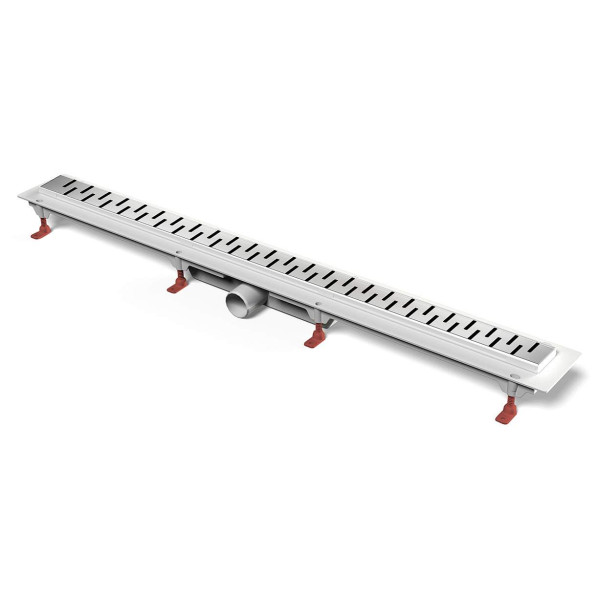 Лоток душевой 1050 мм. MCH Chudej Medium (решетка нерж. сталь глянцевая, боковой слив D 50) CH1050/50M Лоток душевой 1050 мм. MCH Chudej Medium (решетка нерж. сталь глянцевая, боковой слив D 50) CH1050/50M