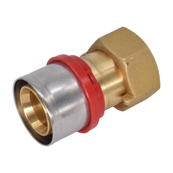 Соединение прямое Tiemme 32х1" с накидной гайкой (пресс) (1650134 / 1665G003206CZ)