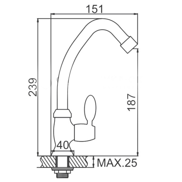 Смеситель моно Ledeme (L4495) Смеситель моно Ledeme (L4495)