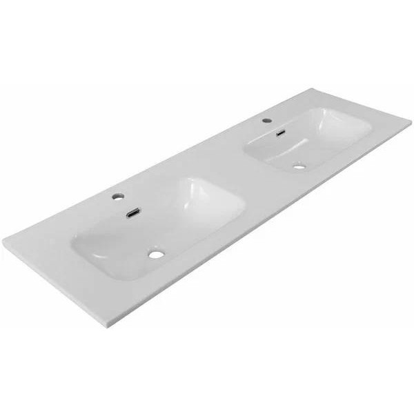 Раковина мебельная BelBagno 141x46,5 белая глянцевая (BB140-2-ETL)