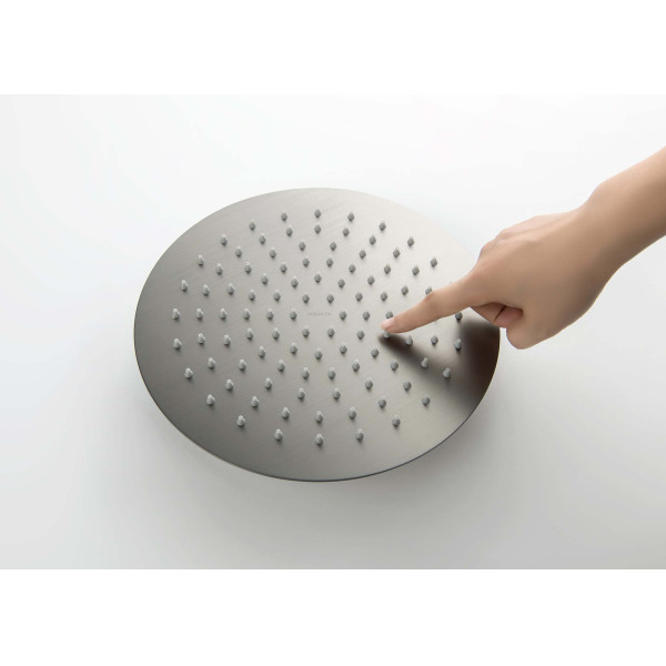 Верхний душ Aquatek 250 мм шлифованный черный хром (AQ2073BGM)