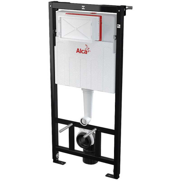 Инсталляция для подвесного унитаза AlcaPlast с клавишей (AM101/1120-4:1 RU M571-0001) хром