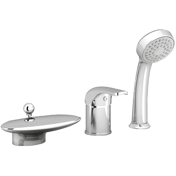 Смеситель на борт ванны Ravak Rosa RS 025.00 каскадный хром (X07P003)