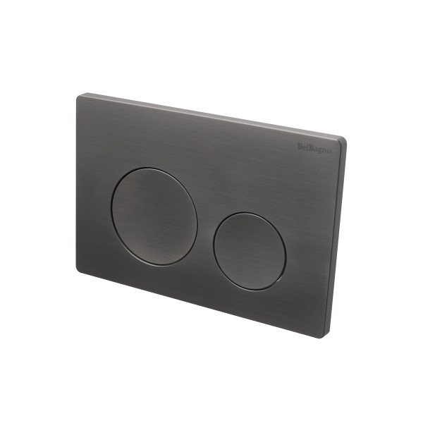 Клавиша смывная BelBagno оружейная сталь (BB-03C-GM)