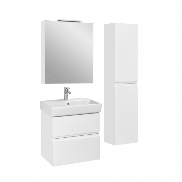 Шкаф зеркальный Roca Oleta 600x137x700 белый матовый (A857646501)