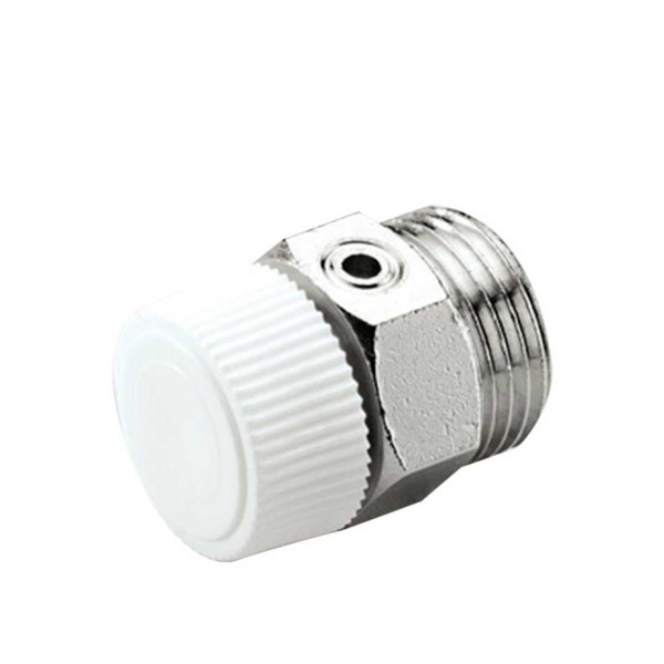 Воздухоотводчик ручной Tiemme 1/2" для радиатора (никель) (1980016 / 3350N0004)