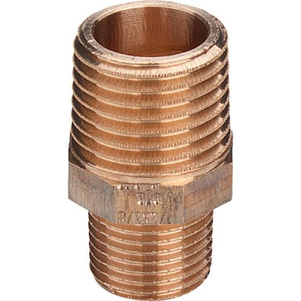 Ниппель переходной 1/2"х3/4" (бронза) Viega (266 523 / 3245) Ниппель переходной 1/2"х3/4" (бронза) Viega (266 523 / 3245)
