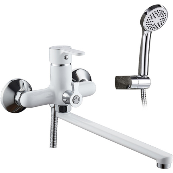 Смеситель для ванны и душа Ledeme с душевым гарнитуром (L2203W)