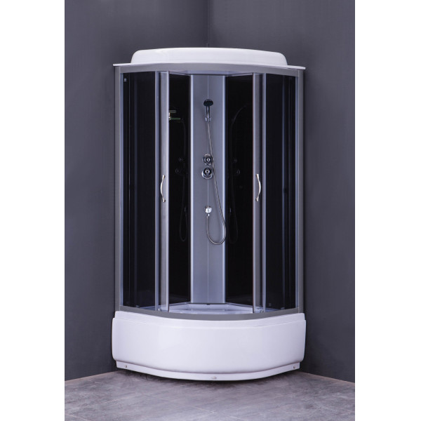 Душевая кабина Loranto Sunway 80x80 стекло тонированное, профиль хром (CS-6680G 80*80*215)