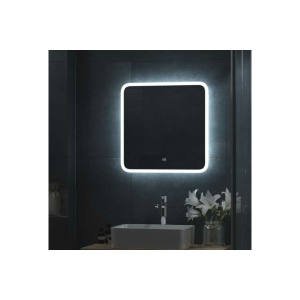 Зеркало с подсветкой Континент Bruno Led 600х800 с сенсором (ЗЛП163)