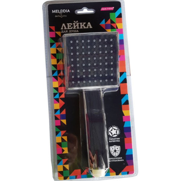 Душевая лейка Melodia Luxe 1 функция 85x85 хром (MKP26108BL) Душевая лейка Melodia Luxe 1 функция 85x85 хром (MKP26108BL)