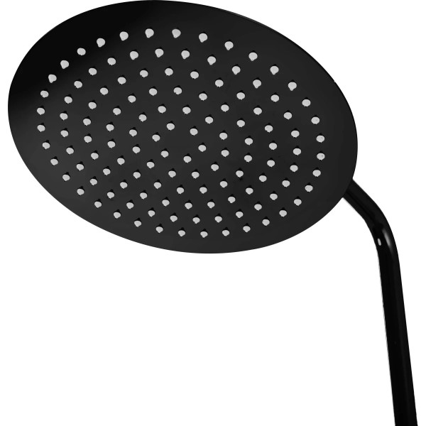 Душевая система термостат с изливом Rea Lungo Black metallic (REA-P8763)