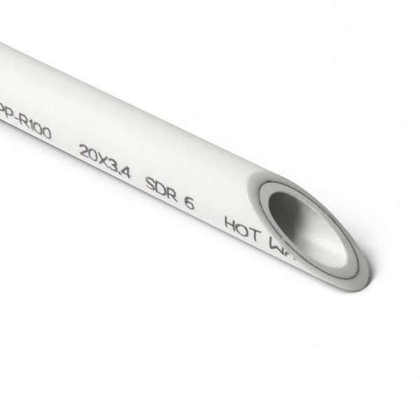 Труба PP-R 25*4,2 армированная STABI DUO "Pro Aqua" SDR 6 PN 20 (белая, 1 м.) (PA39010) Труба PP-R 25*4,2 армированная STABI DUO "Pro Aqua" SDR 6 PN 20 (белая, 1 м.) (PA39010)