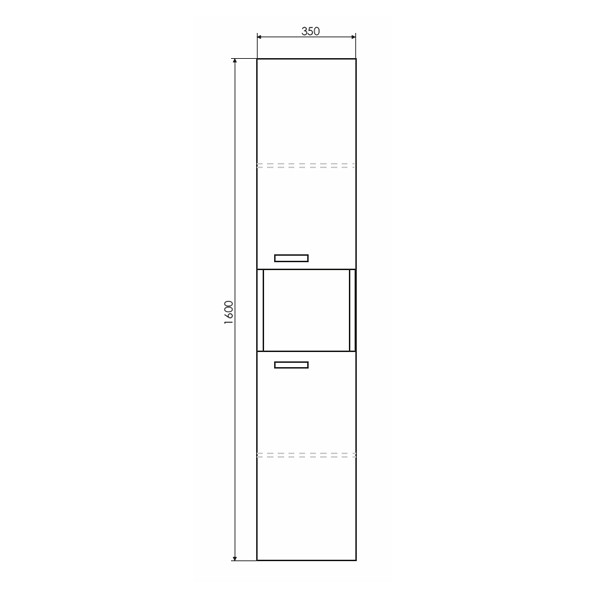 Пенал подвесной Comforty Модена М 350x1600x320 белый матовый (00-00001630) Пенал подвесной Comforty Модена М 350x1600x320 белый матовый (00-00001630)
