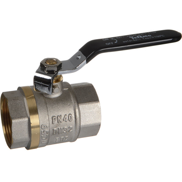 Кран 1 1/2" ВВ шаровый TeRma CB (чёрная ручка) (30231) Кран 1 1/2" ВВ шаровый TeRma CB (чёрная ручка) (30231)