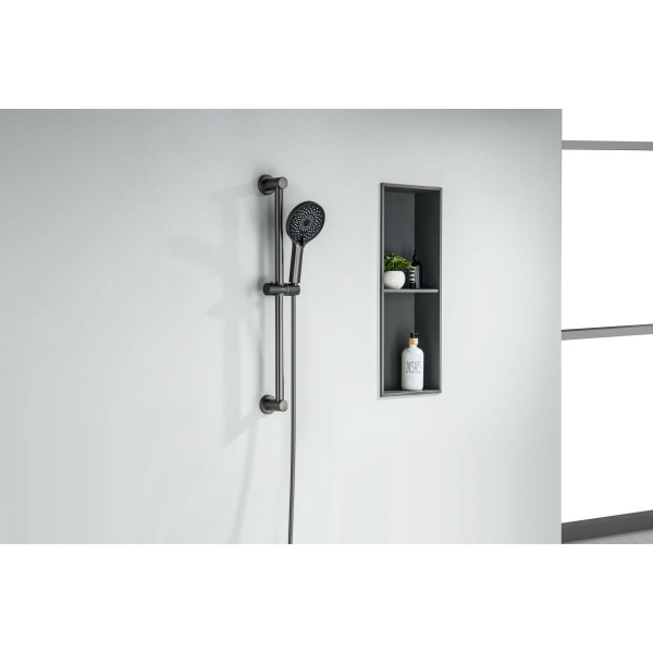 Душевой гарнитур Aquatek Лугано оружейная сталь (AQ2022BGM)