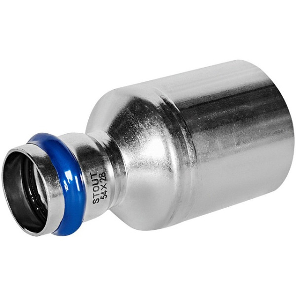 Муфта 54х28 однораструбная Stout SSS-2020 НПр-ВПр (нерж.ст., пресс) SSS-2020-005428 Муфта 54х28 однораструбная Stout SSS-2020 НПр-ВПр (нерж.ст., пресс) SSS-2020-005428