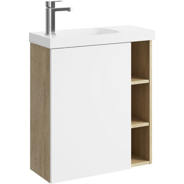 Тумба подвесная Aqwella Alba 565x247x650 дуб давос натуральный (ALB0106LDD)