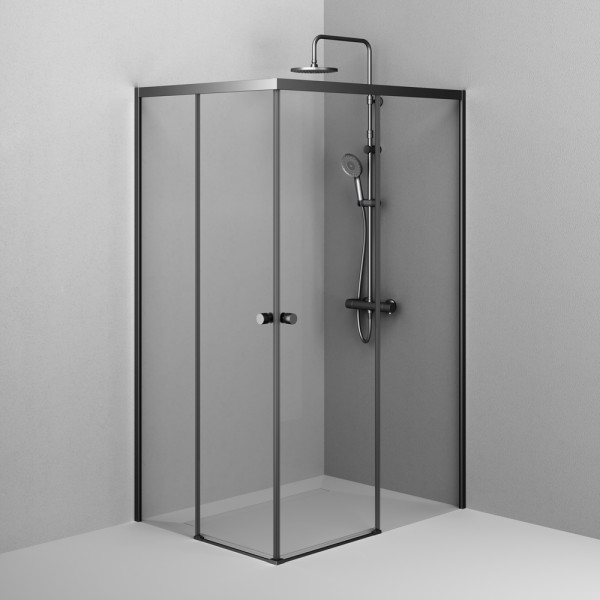 Душевой уголок AM.PM X-joy 120x90 стекло прозрачное, профиль черный матовый (W94G-403-120290-BT1K)