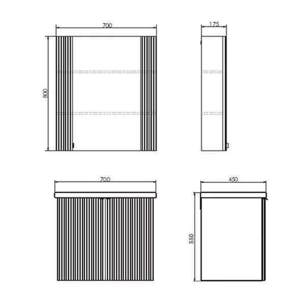 Шкаф зеркальный Comforty Лима 700x175x800 белый матовый (00-00006135) Шкаф зеркальный Comforty Лима 700x175x800 белый матовый (00-00006135)