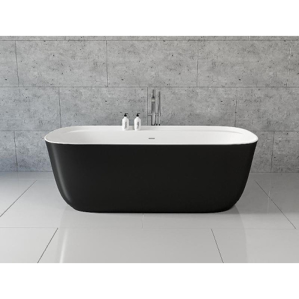 Ванна акриловая Aquanet Family Fine 170х78 белый матовый/черный матовый Black matte слив-перелив (293080)