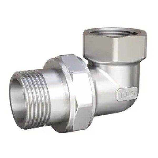 Сгон угловой 1/2" ВН с прокладкой O-RING LD Pride (никель) (LD.67.534.15) Сгон угловой 1/2" ВН с прокладкой O-RING LD Pride (никель) (LD.67.534.15)
