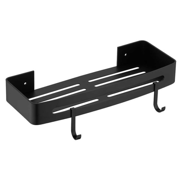 Полочка Fashun с крючкамиалюм. черный (A7336-7)